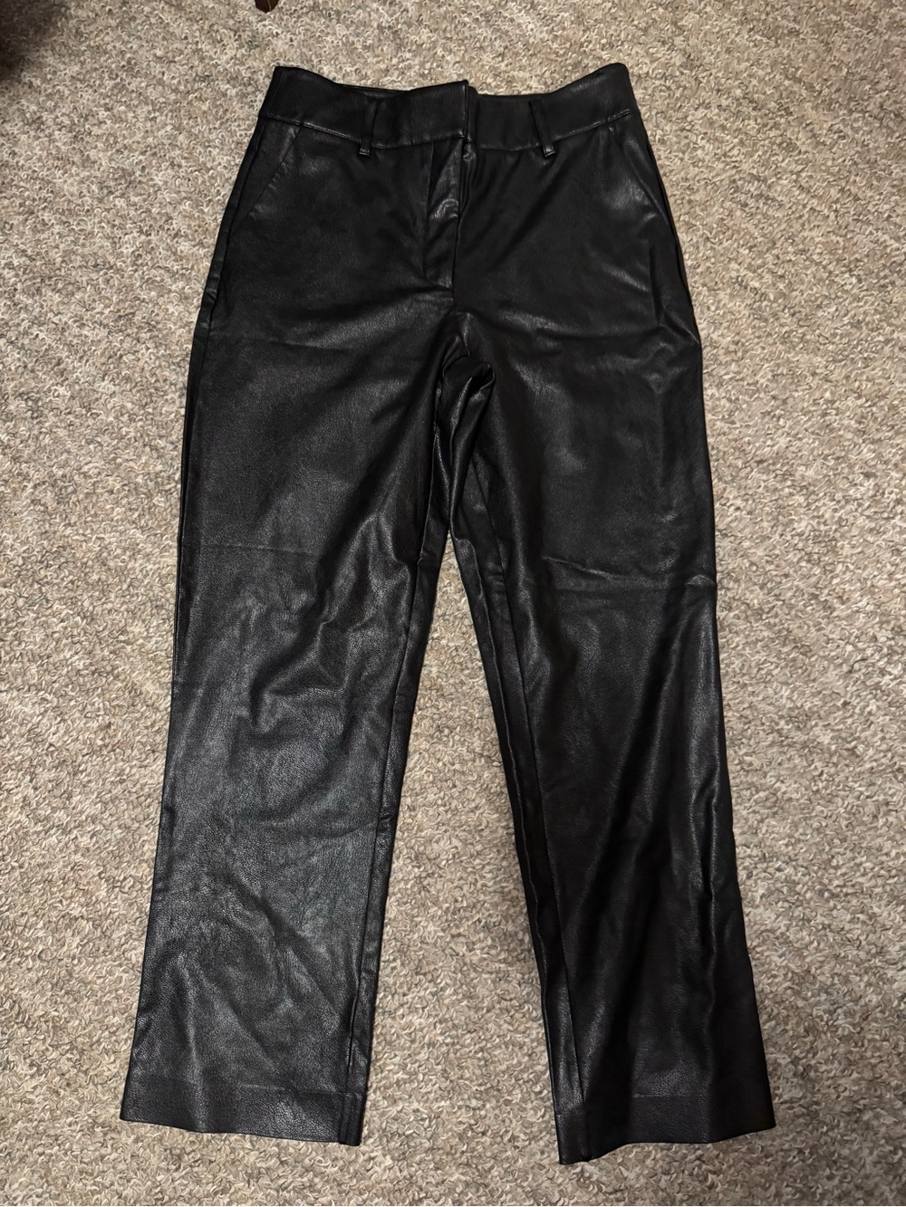 Commando Black Faux Leather Straight leg trousers